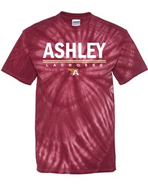 AHS Lacrosse Maroon Tie Dye Cotton T-shirt - Orders Due  Thursday, February 29, 2024